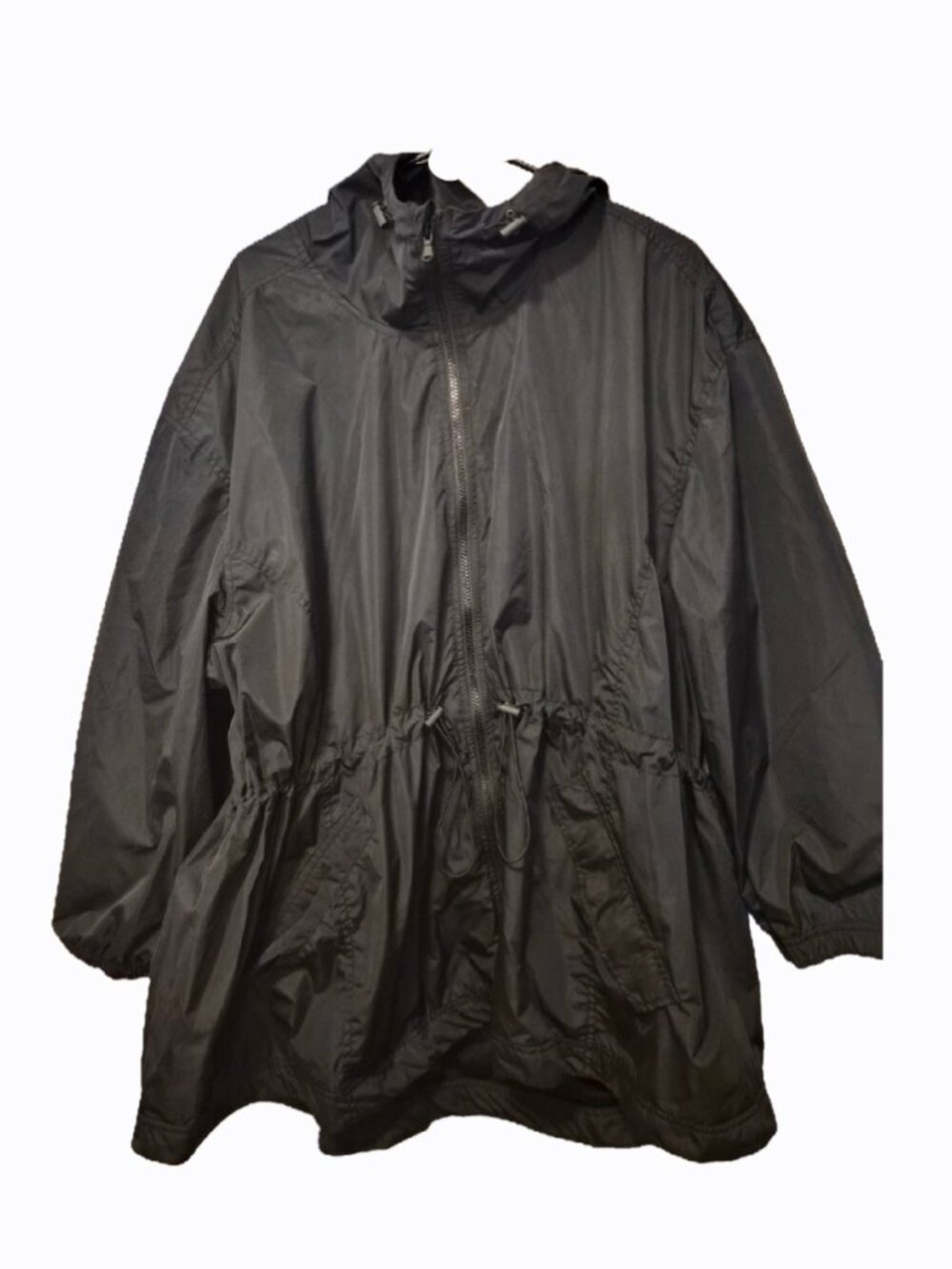 Water-Resistant Hooded Utility Anorak Jacket